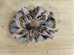 Chouchou enfant rose et vert