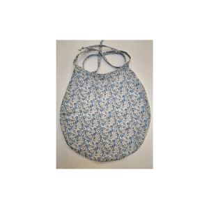 Bavoir en Liberty bleu