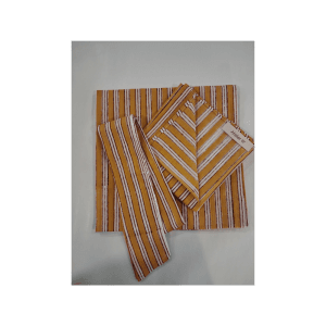 foulard bandana jaune rayé