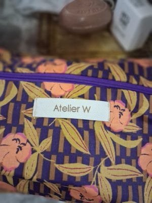 trousse de toilette coton enduit